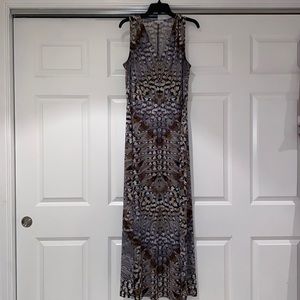 London Times Patterned Maxi Dress Size 14